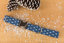 Load image into Gallery viewer, Blue Knit Dog Collar