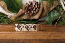 Load image into Gallery viewer, Neutral Christmas Aztec Dog Collar