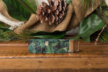 Load image into Gallery viewer, Green Poinsettia Dog Collar