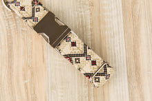 Load image into Gallery viewer, Neutral Christmas Aztec Dog Collar