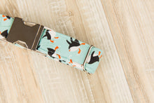 Load image into Gallery viewer, Ice Skating Penguins Dog Collar