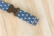 Load image into Gallery viewer, Blue Knit Dog Collar