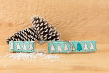 Load image into Gallery viewer, Mint Christmas Trees Dog Collar