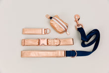 Load image into Gallery viewer, Rose Gold Jewel Tone Matching Dog Leash
