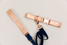 Load image into Gallery viewer, Rose Gold Jewel Tone Dog Collar