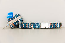 Load image into Gallery viewer, Navy Blue Aztec Waste Bag Holder