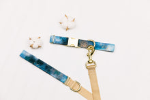 Load image into Gallery viewer, Smoky Blue Marble Water Resistant Dog Collar