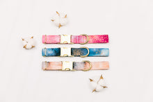 Load image into Gallery viewer, Smoky Blue Marble Water Resistant Dog Collar