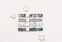 Load image into Gallery viewer, Pastel Steel Blue Leopard Print Water Resistant Dog Collar