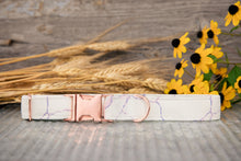 Load image into Gallery viewer, White Marble Dog Collar