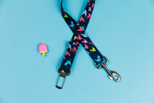 Load image into Gallery viewer, Navy Origami Birds Dog Seatbelt