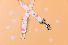 Load image into Gallery viewer, Misty Pink Floral Dog Seatbelt