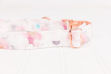 Load image into Gallery viewer, Misty Pink Floral Water Resistant Dog Collar