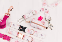 Load image into Gallery viewer, Misty Pink Floral Dog Seatbelt
