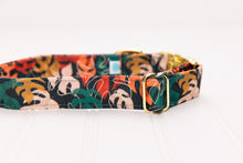 Load image into Gallery viewer, Neutral Monstera Leaves Water Resistant Dog Collar