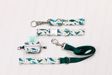Load image into Gallery viewer, Watercolour Whales Water Resistant Dog Collar