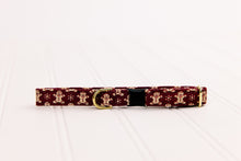 Load image into Gallery viewer, Burgundy Gingerbread Breakaway Cat Collar