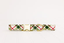 Load image into Gallery viewer, Peppermint Plaid Dog Collar