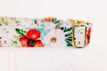 Load image into Gallery viewer, Winter Poppies Water Resistant Dog Collar