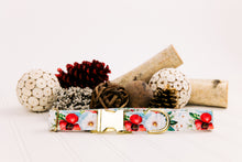 Load image into Gallery viewer, Winter Poppies Water Resistant Dog Collar