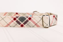 Load image into Gallery viewer, Cozy Cream Flannel Dog Collar
