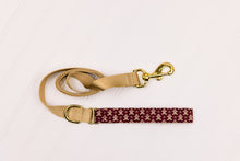 Load image into Gallery viewer, Burgundy Gingerbread Matching Dog Leash