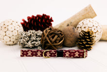 Load image into Gallery viewer, Burgundy Gingerbread Breakaway Cat Collar