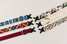 Load image into Gallery viewer, Charcoal Autumn Floral Water Resistant Dog Collar