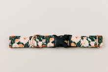 Load image into Gallery viewer, Charcoal Autumn Floral Water Resistant Dog Collar