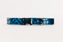 Load image into Gallery viewer, Denim Shibori Water Resistant Dog Collar