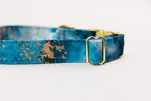 Load image into Gallery viewer, Smoky Blue Marble Water Resistant Dog Collar