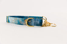 Load image into Gallery viewer, Smoky Blue Marble Water Resistant Dog Collar