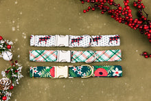 Load image into Gallery viewer, Water Resistant Moose Crossing Buffalo Plaid Dog Collar