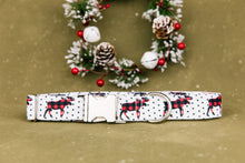 Load image into Gallery viewer, Water Resistant Moose Crossing Buffalo Plaid Dog Collar