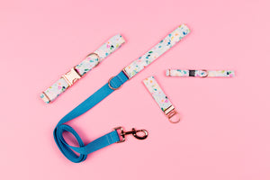 Dainty Watercolour Floral Matching Dog Leash