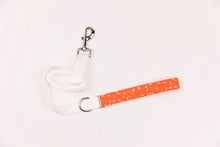 Load image into Gallery viewer, Orange Crosshatch Matching Dog Leash