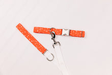 Load image into Gallery viewer, Orange Crosshatch Dog Collar