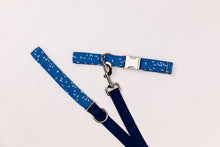 Load image into Gallery viewer, Yale Blue Crosshatch Matching Dog Leash