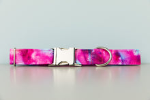 Load image into Gallery viewer, Fuchsia Tie Dye Water Resistant Dog Collar