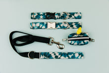 Load image into Gallery viewer, Teal Tie Dye Handcrafted Water Resistant Dog Collar