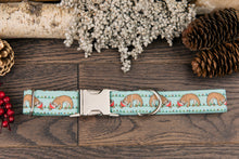 Load image into Gallery viewer, Sloth Dog Collar hanging from Christmas Lights