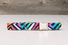 Load image into Gallery viewer, Water Resistant Graffiti Neon Geometric Dog Collar