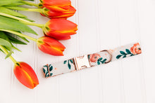 Load image into Gallery viewer, Honey Rose Blooms Water Resistant Dog Collar