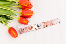 Load image into Gallery viewer, White Poppies Water Resistant Dog Collar