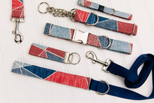 Load image into Gallery viewer, Patchwork Denim Dog Collar