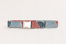 Load image into Gallery viewer, Patchwork Denim Dog Collar