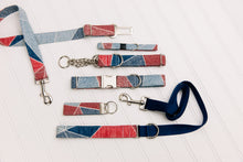 Load image into Gallery viewer, Patchwork Denim Breakaway Cat Collar