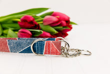 Load image into Gallery viewer, Patchwork Denim Dog Collar