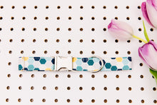 Load image into Gallery viewer, Monochrome Blue Hexagon Tile Dog Collar