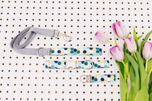 Load image into Gallery viewer, Monochrome Blue Hexagon Tile Dog Collar